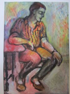 Self portrait painting